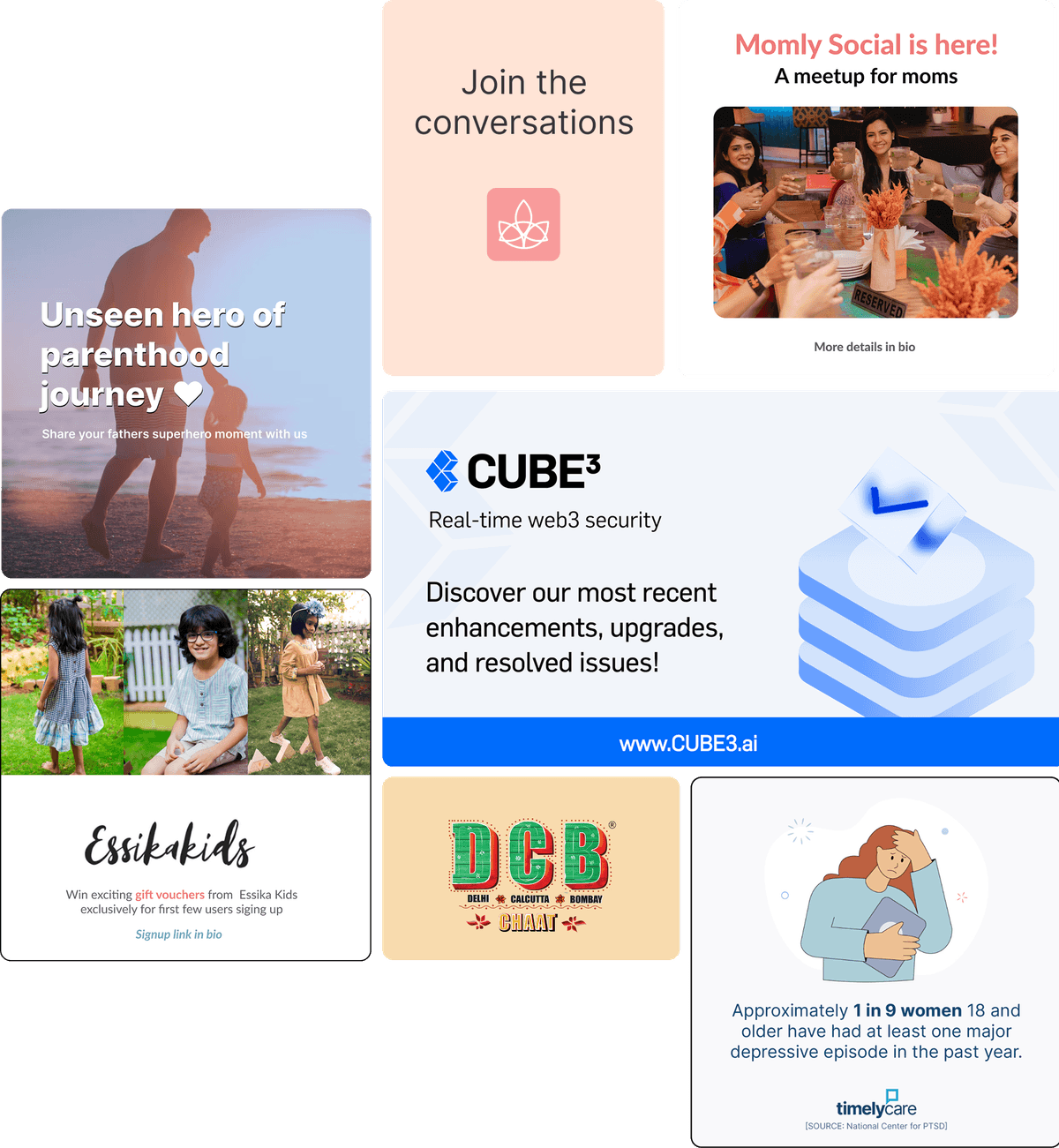 Generated marketing assets examples